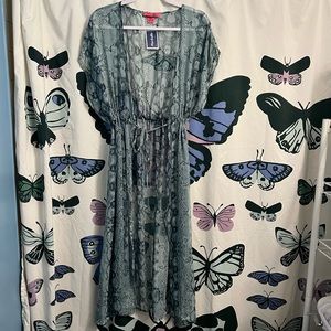 Snakeskin swim coverup